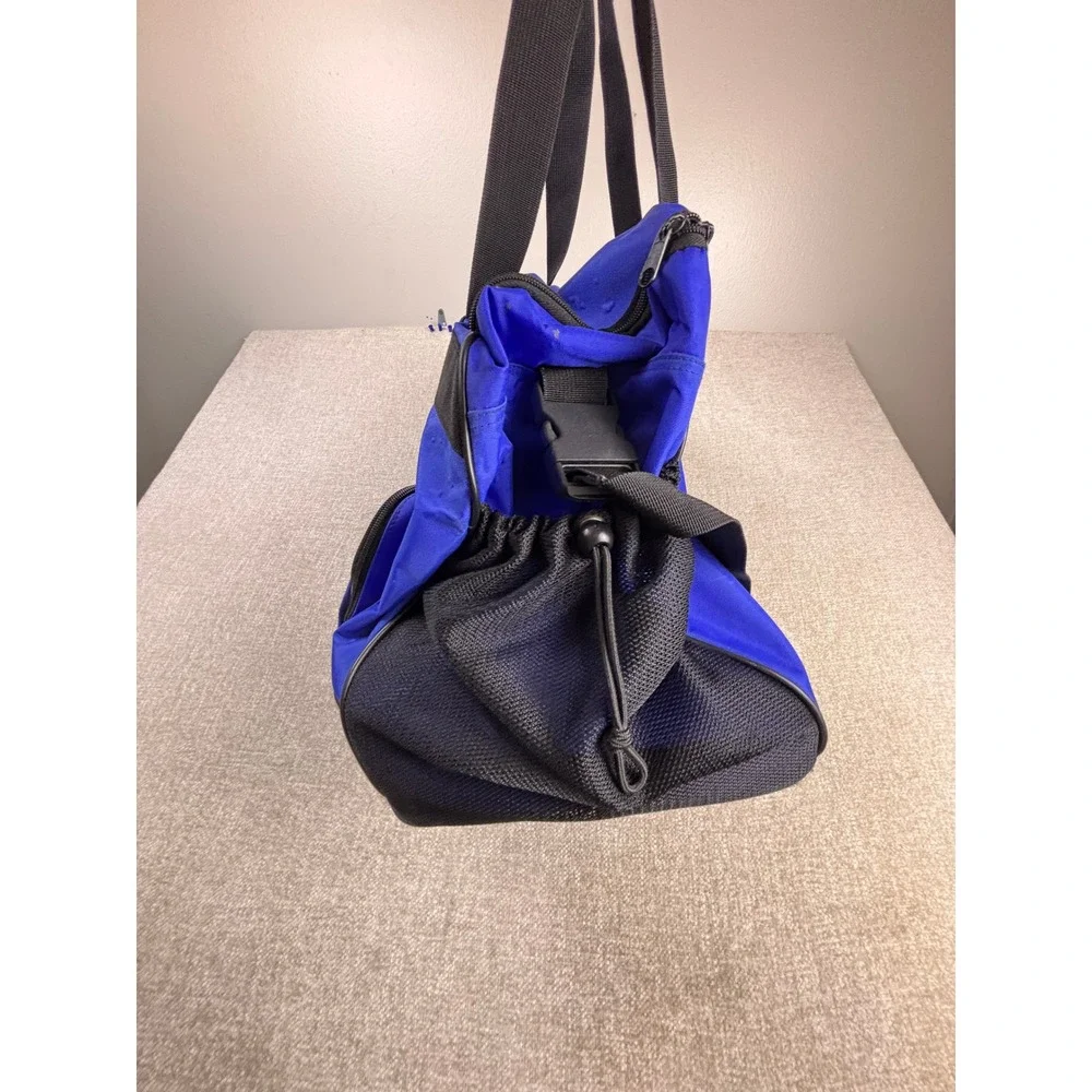 Polo Sport Ralph Lauren Blue Duffel Bag Gym Travel Mesh Pocket Vintage Style